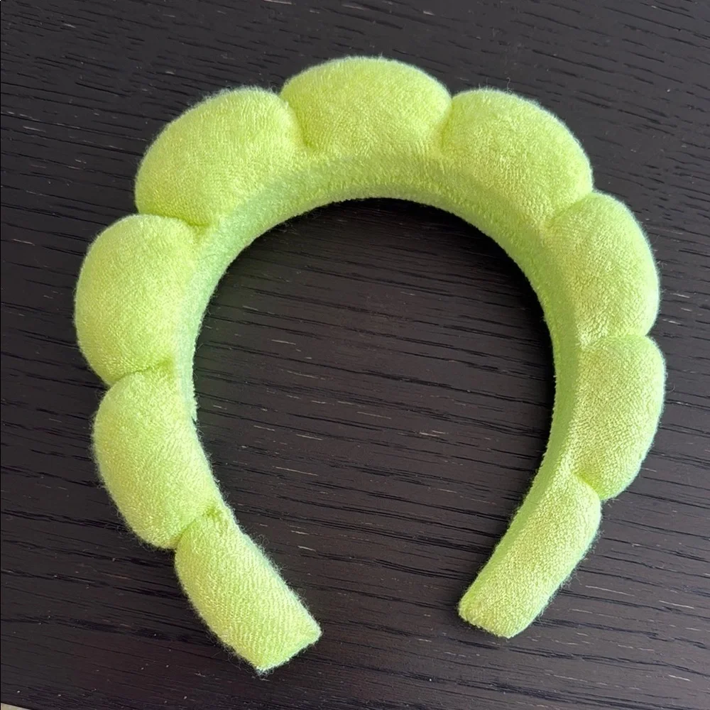 Pixi Target Collab Vibrant Green Scalloped Headband for Makeup